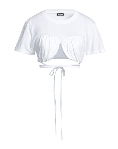 Jacquemus Woman Top White Size L Organic Cotton