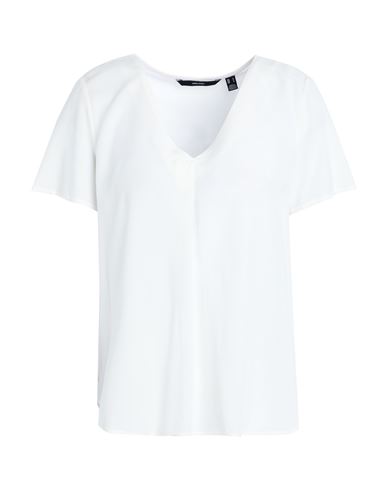 Vero Moda Woman T-shirt Ivory Size Xl Viscose In White