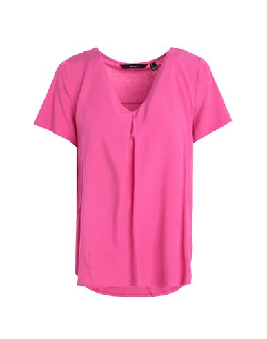 Vero Moda Woman T-shirt Fuchsia Size Xl Viscose In Pink