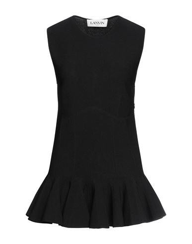 Lanvin Woman Top Black Size M Wool, Virgin Wool