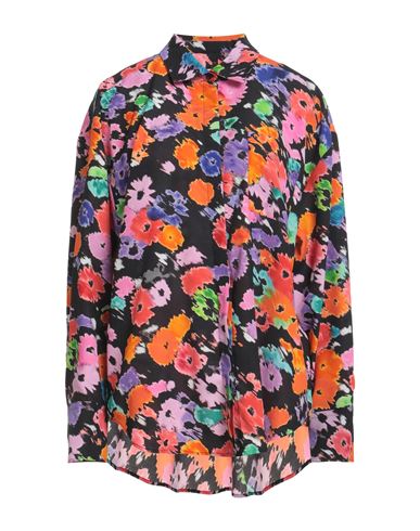 Msgm Woman Shirt Orange Size 8 Polyester