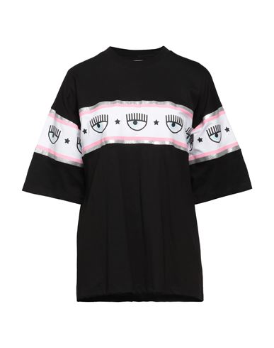 Chiara Ferragni Woman T-shirt Black Size M Cotton