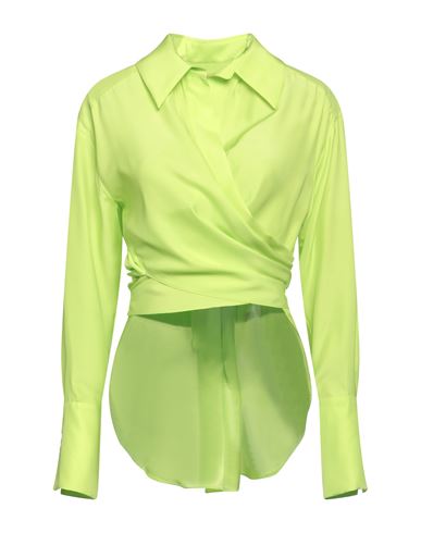 Gauge81 Woman Shirt Acid Green Size S Silk