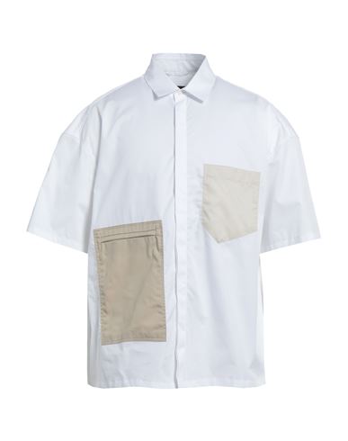 Neil Barrett Man Shirt White Size L Cotton