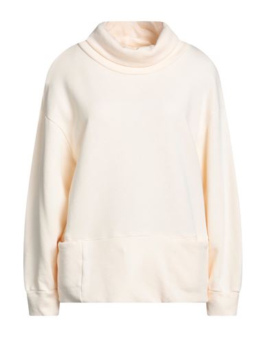 Alessia Santi Woman Sweatshirt Cream Size 2 Cotton In White