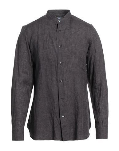 Giampaolo Man Shirt Steel Grey Size 16 Cotton