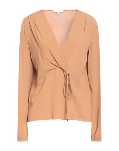 Patrizia Pepe Woman Blouse Sand Size 6 Viscose In Beige