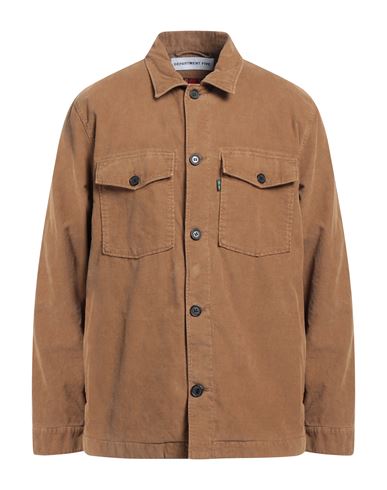 Department Five Department 5 Man Shirt Camel Size Xl Cotton In Beige