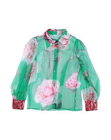 Dolce & Gabbana Babies'  Toddler Girl Shirt Green Size 7 Silk