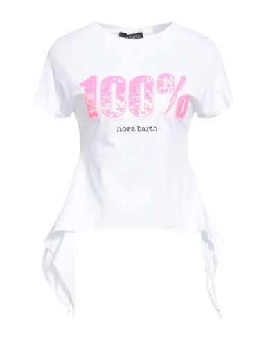 Nora Barth Woman T-shirt White Size M Polyester
