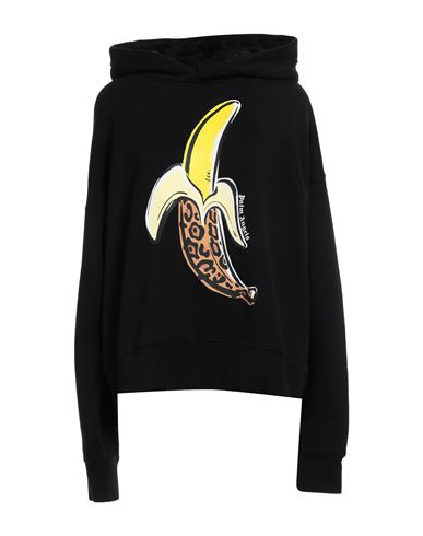 Palm Angels Woman Sweatshirt Black Size L Cotton, Elastane