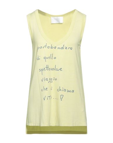 Elisa Cavaletti By Daniela Dallavalle Woman Tank Top Yellow Size 6 Viscose, Elastane