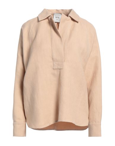 Alysi Woman Top Sand Size 4 Cotton, Hemp In Beige