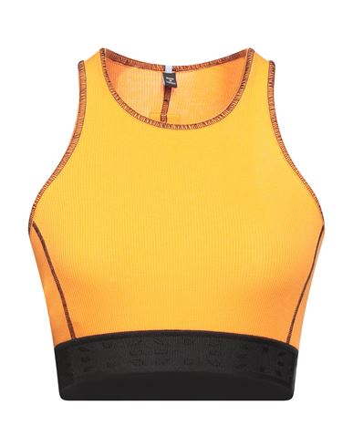 Mcq By Alexander Mcqueen Mcq Alexander Mcqueen Woman Top Orange Size S Cotton, Elastane, Polyester