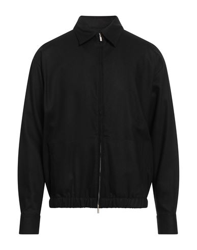 Pt Torino Man Jacket Black Size 16 ½ Virgin Wool, Elastane