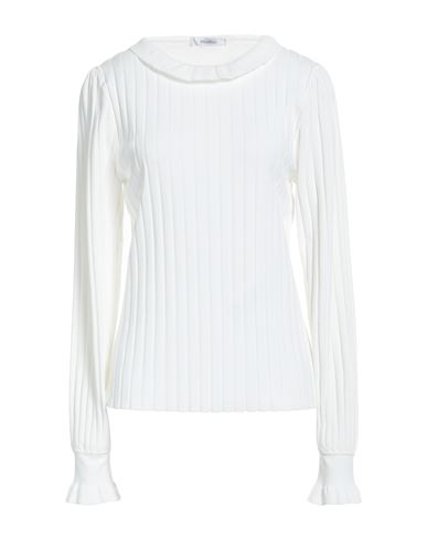 Max Mara Woman T-shirt White Size M Viscose, Polyester