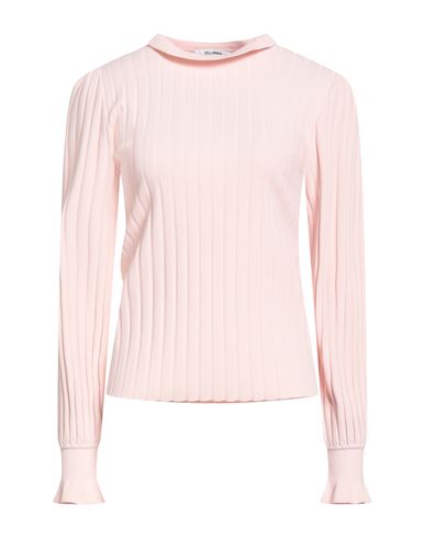 Max Mara Woman Turtleneck Pink Size M Viscose, Polyester In Red