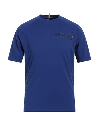 Moncler Grenoble Man T-shirt Bright Blue Size Xl Polyester