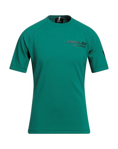 Moncler Grenoble Man T-shirt Green Size M Polyester