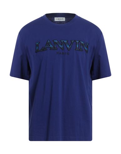 Lavin Man T-shirt Purple Size L Cotton, Recycled Polyester
