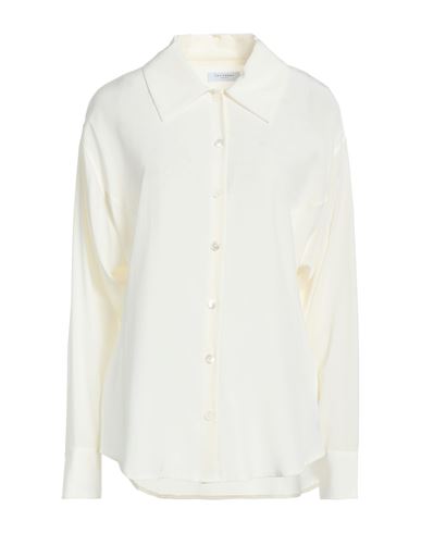 Equipment Woman Shirt Cream Size L Silk In White