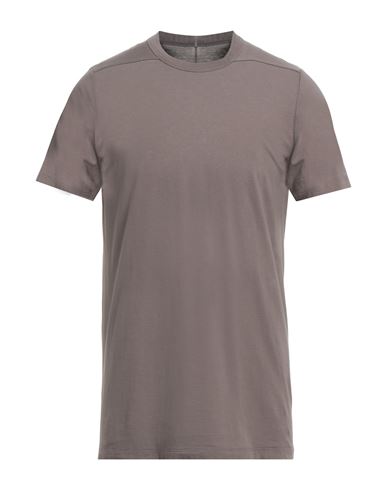Shop Rick Owens Man T-shirt Khaki Size S Cotton In Beige