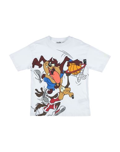 Diadora Babies'  Ju. T-shirt Ss Wb Toddler T-shirt White Size 6 Cotton