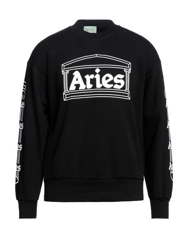 ARIES ARIES MAN SWEATSHIRT BLACK SIZE L COTTON