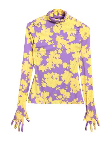 Vetements Woman T-shirt Purple Size L Polyamide, Elastane