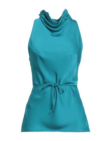 Merci .., Woman Top Deep Jade Size S Viscose In Green