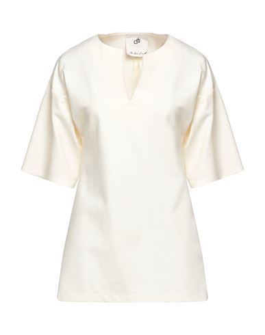 Compagnia Italiana Woman T-shirt Cream Size 8 Viscose, Nylon, Elastane In White