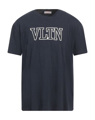 Valentino Man T-shirt Midnight Blue Size Xl Polyester