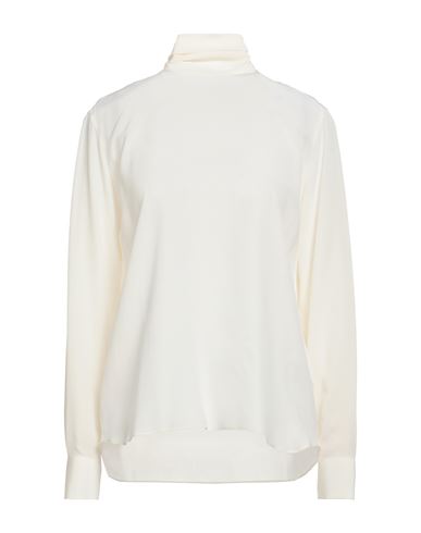 Valentino Woman Shirt Ivory Size 8 Silk In White