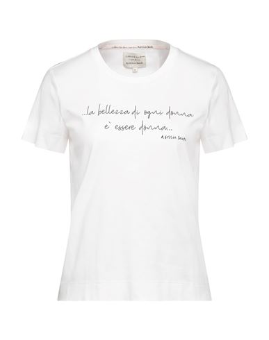 Alessia Santi Woman T-shirt Ivory Size 8 Cotton In White