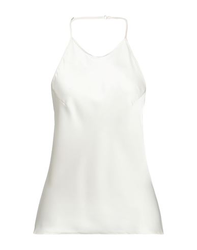 Merci .., Woman Top Ivory Size S Viscose In White