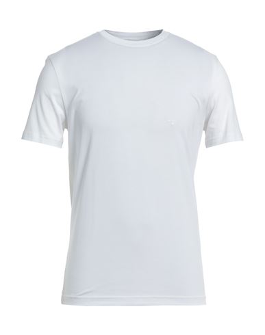 Prada Man T-shirt White Size S Cotton, Elastane