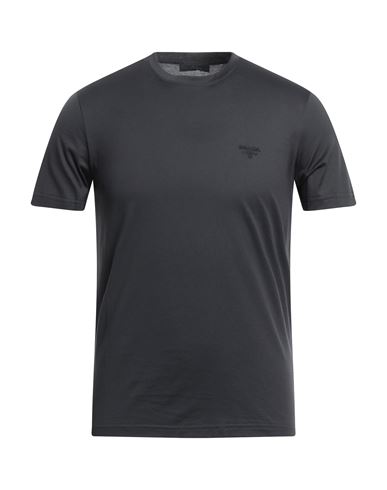 Prada Man T-shirt Steel Grey Size Xl Cotton, Elastane