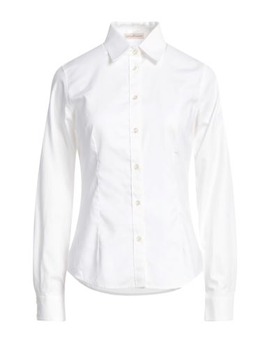 Camicettasnob Woman Shirt White Size 4 Cotton, Elastane