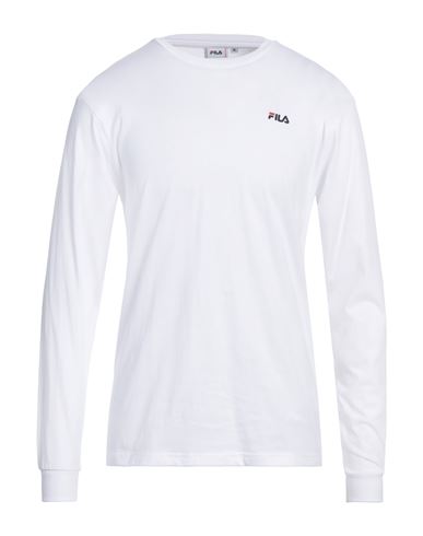 Fila Man T-shirt White Size M Organic Cotton