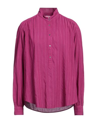 Hartford Woman Shirt Mauve Size 3 Viscose, Cotton In Pink