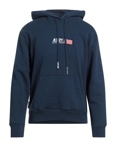 Shop Autry Man Sweatshirt Navy Blue Size M Cotton