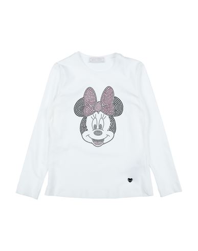 Monnalisa Babies'  Toddler Girl T-shirt White Size 3 Cotton, Elastane
