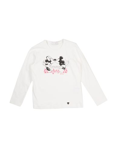 Monnalisa Babies'  Toddler Girl T-shirt Off White Size 4 Cotton, Elastane