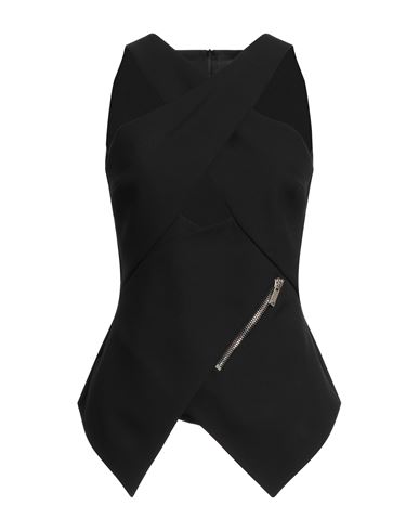 Les Hommes - Femme Woman Top Black Size 4 Polyester, Viscose, Elastane