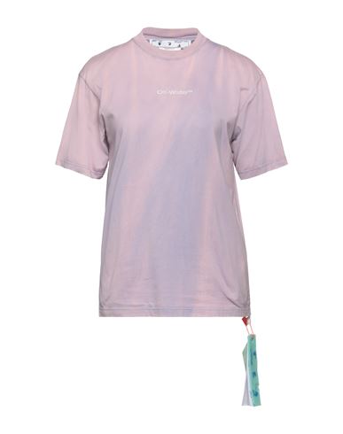 Off-white Woman T-shirt Lilac Size S Cotton In Purple