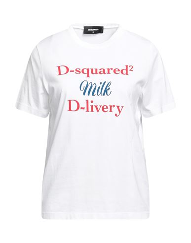 Dsquared2 Woman T-shirt White Size M Cotton