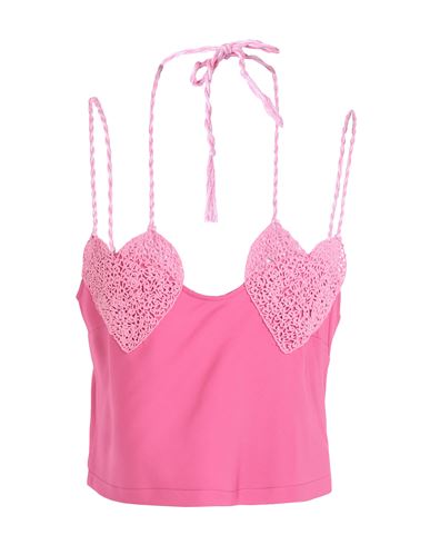 Shop Marco Rambaldi Woman Top Pink Size L Viscose, Elastane