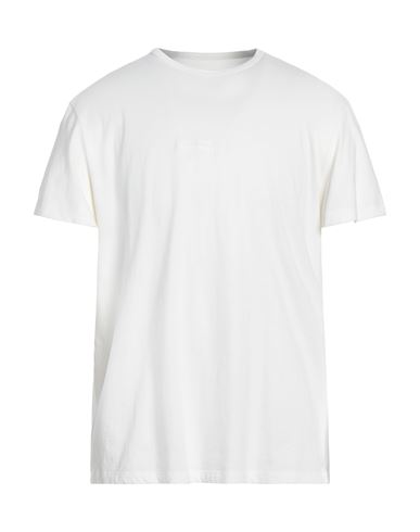 Maison Margiela Man T-shirt Ivory Size Xl Organic Cotton In Grey