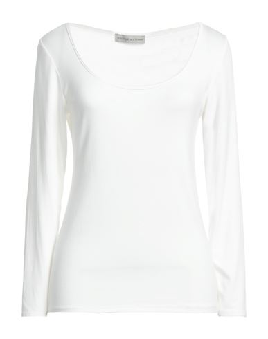 Boutique De La Femme Woman T-shirt White Size M/l Viscose, Elastane