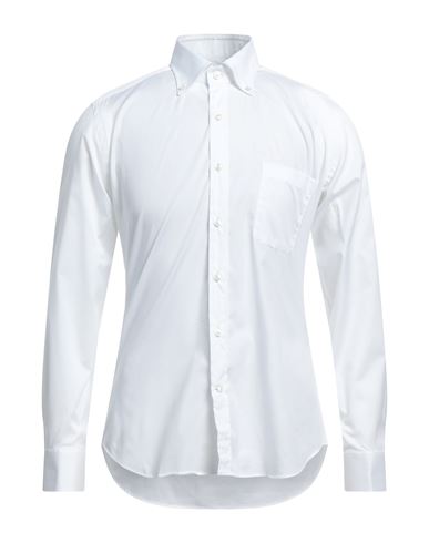 Xc Man Shirt White Size Xl Cotton, Elastane